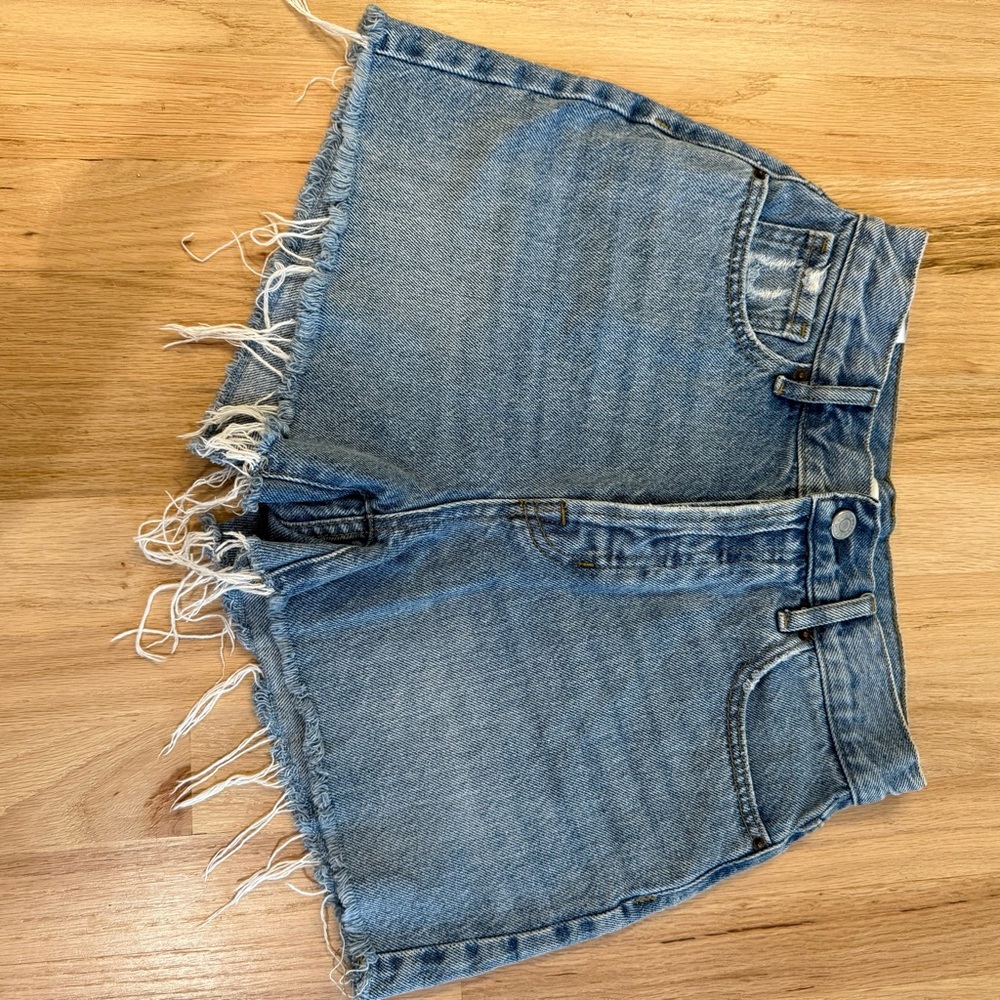 PacSun • High Rise Icon Denim Shorts - Picture 3 of 9